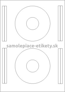 Etikety PRINT CD 114/40 mm biele (balenie 100xA4)