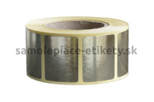 Etikety na kotúči kruh 25 mm metalizované zlaté (40/4000)