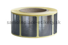 Etikety na kotúči kruh 25 mm metalizované strieborné (40/4000)