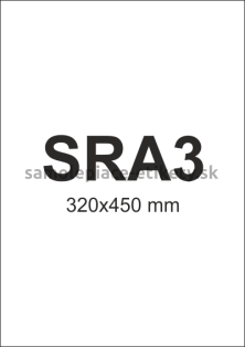 Etikety PRINT 320x450 mm (100xSRA3) - zrkadlovo lesklá strieborná polyesterová fólia