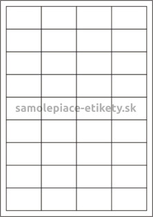 Etikety PRINT 48,5x31,2 mm (100xA4) - transparentná lesklá polyesterová fólia