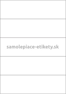 Etikety PRINT 210x59,4 mm (100xA4) - zrkadlovo lesklá strieborná polyesterová fólia
