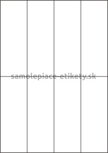 Etikety PRINT 52,5x148,5 mm (100xA4) - biela matná polyetylenová fólia 105 g/m2
