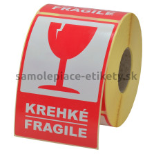Etikety 80x120 mm KREHKÉ (FRAGILE)
